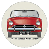 Sunbeam Alpine Series V 1965-68 Coaster 4